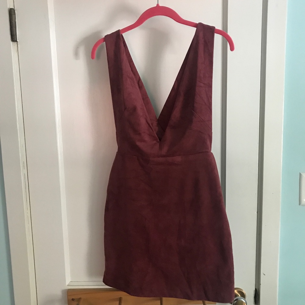 Rose Suede Dress